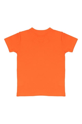T-shirt - Branco e laranja