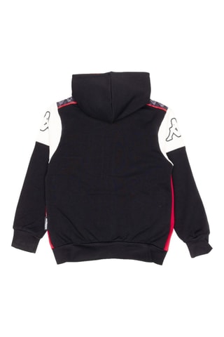 Conjunto sweat com capuz e calças de treino - Preto e vermelho