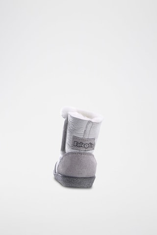Botins forrados de nobuck Carl - Prateado