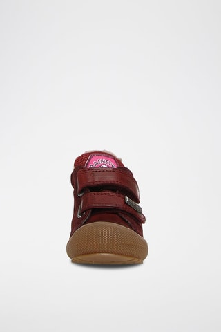 Botins de couro napa nobuck Brant - Bordô