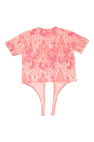 T-shirt - Branco e laranja