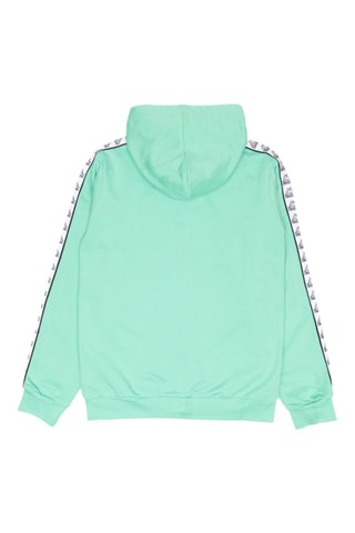 Sweat com capuz - Branco, preto e verde