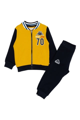 Conjunto casaco e calças de treino - Preto e amarelo