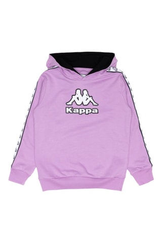Sweat com capuz - Branco, preto e violeta