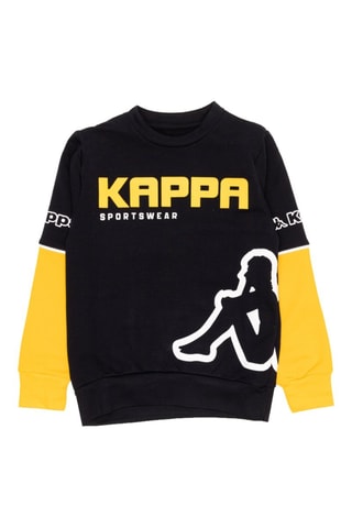 Conjunto sweat e calças de treino - Preto e amarelo