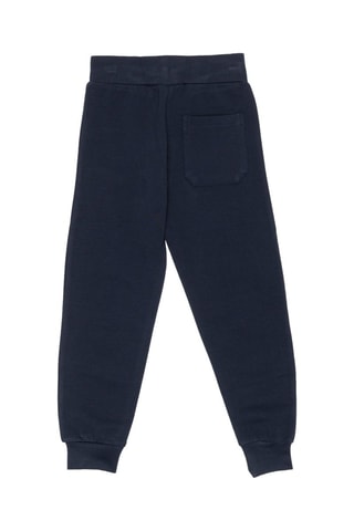 Conjunto sweat com capuz e calças de treino - Branco e azul