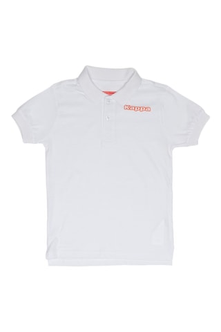 Polo - Branco e laranja