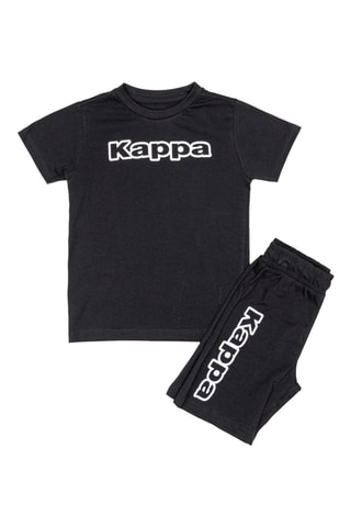 T-shirt e calções - Branco e preto