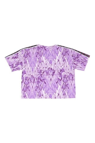T-shirt - Branco, preto e violeta
