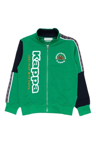 Conjunto casaco e calças de treino - Preto e verde