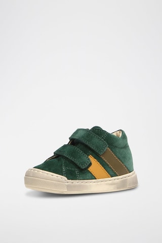 Sapatilhas de couro Gazer VL - Amarelo e verde