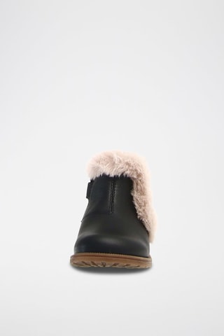 Botins forrados de couro napa Winter - Preto