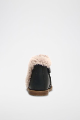 Botins forrados de couro napa Winter - Preto