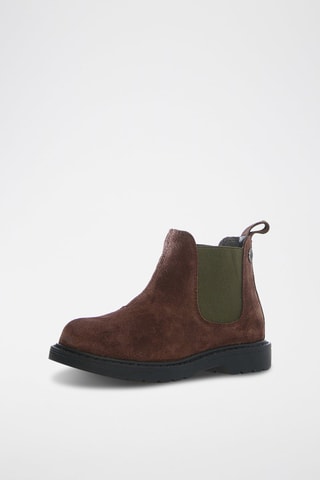 Botins Chelsea de nobuck Piccadilly - Castanho