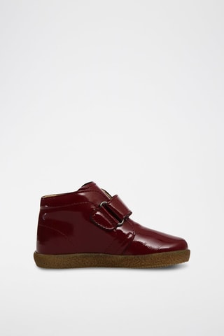 Botins de couro envernizados Conte - Bordô