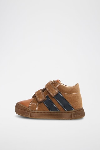 Sapatilhas em couro napa - Camel