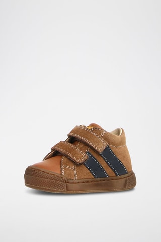 Sapatilhas em couro napa - Camel