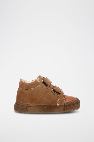 Sapatilhas em couro napa - Camel