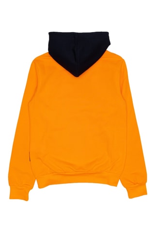 Conjunto sweat com capuz e calças de treino - Preto e laranja