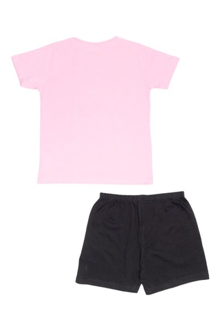 T-shirts e calções - Preto e rosa