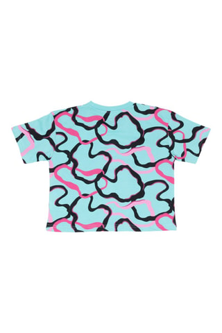 T-shirt - Preto, azul e rosa