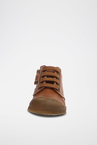 Botins de couro napa Labloom - Castanho