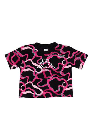 T-shirt - Branco, preto e azul