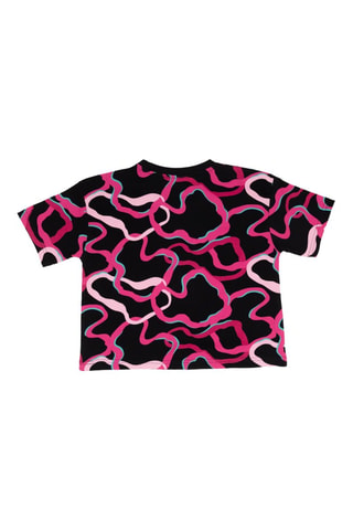 T-shirt - Branco, preto e azul