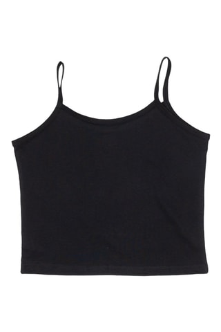 Camisola de alças - Preto e laranja