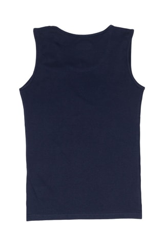 Camisola de alças - Branco e azul