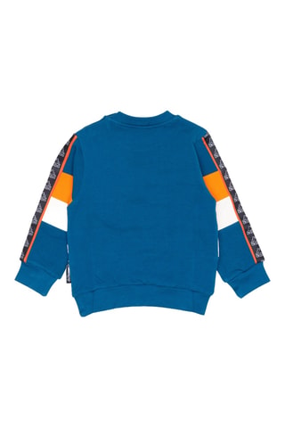 Conjunto sweat e calças de treino - Preto e azul