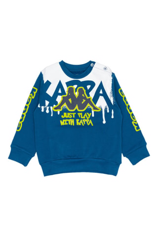 Conjunto sweat e calças de treino - Preto e azul