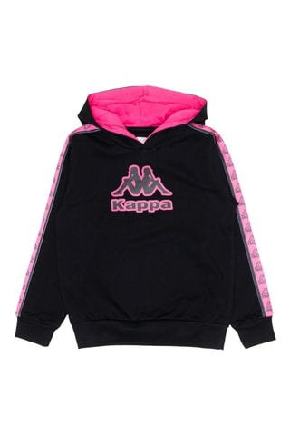 Sweat com capuz - Preto e rosa