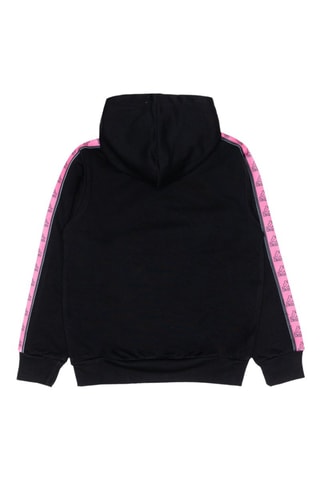 Sweat com capuz - Preto e rosa