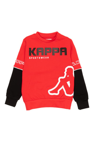 Conjunto sweat e calças de treino - Preto e vermelho