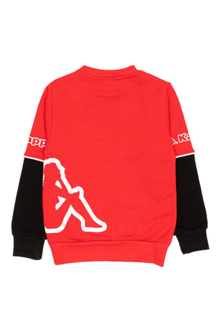 Conjunto sweat e calças de treino - Preto e vermelho