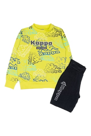 Sweat e calças - Branco, preto e amarelo