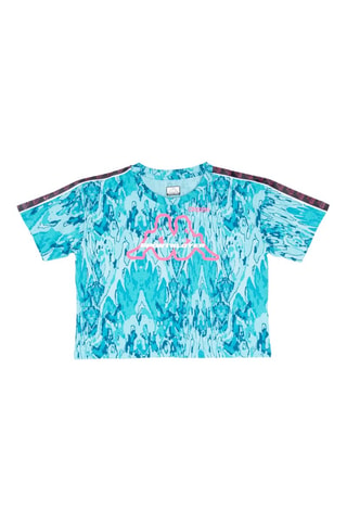 T-shirt - Preto, azul e rosa