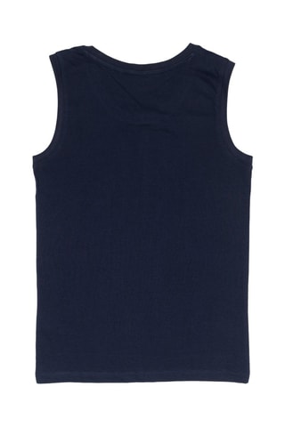 Camisola de alças - Branco e azul