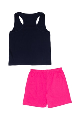 Camisola de alças e calções - Azul e rosa