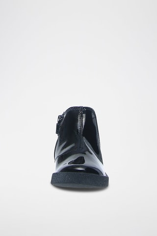 Botins de couro envernizados Calvin - Preto