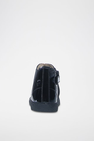 Botins de couro envernizados Calvin - Preto
