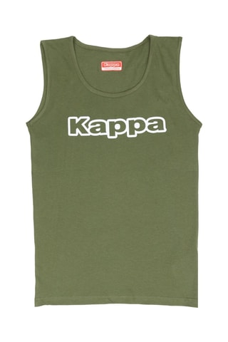 Camisola de alças - Branco e verde