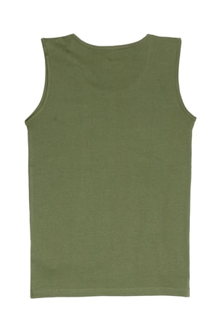 Camisola de alças - Branco e verde