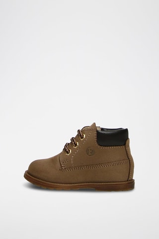 Boots em nobuck Stambecco - Castanho e preto