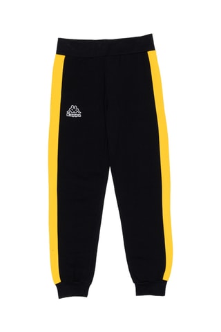 Conjunto sweat com capuz e calças de treino - Preto e amarelo