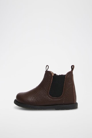 Botins de couro de vitelo Winter Wood - Castanho