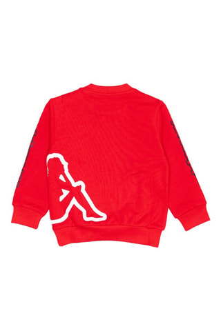 Conjunto sweat e calças de treino - Preto e vermelho
