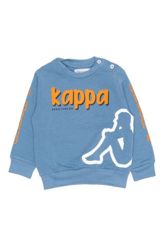 Conjunto sweat e calças de treino - Azul e laranja