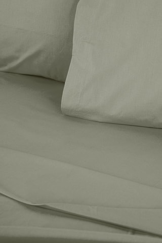 Lenzuolo sotto in cotone rinforzato 61 fili/cm² Tonne Verte - Kaki
